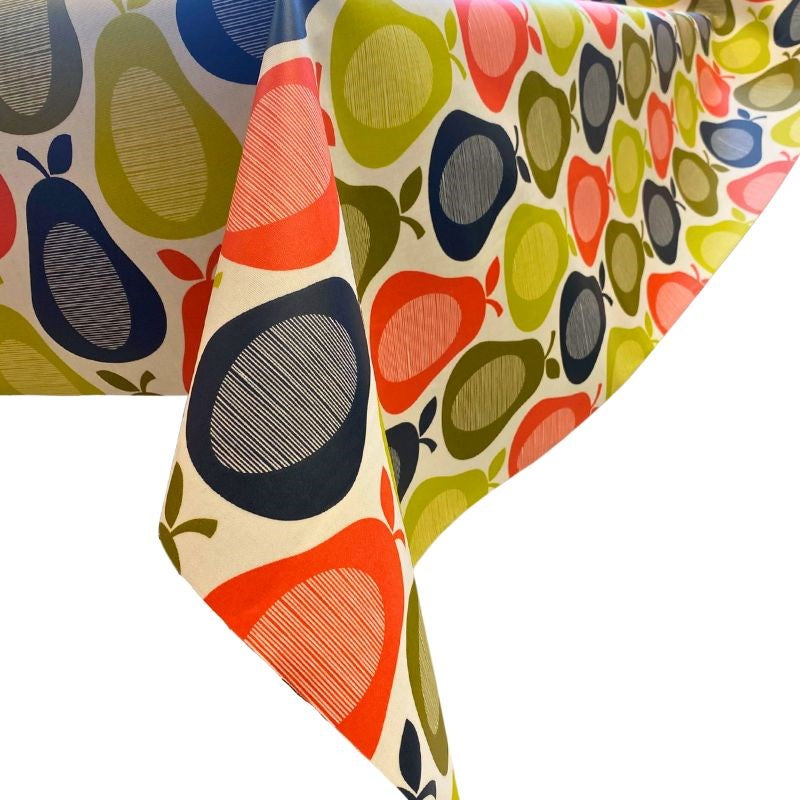 Scribble Pear PVC Coated Cotton in multi