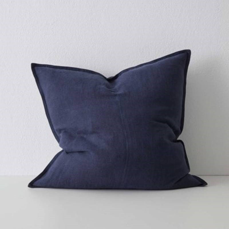 Como Linen Cushion Cover 50cm in ocean