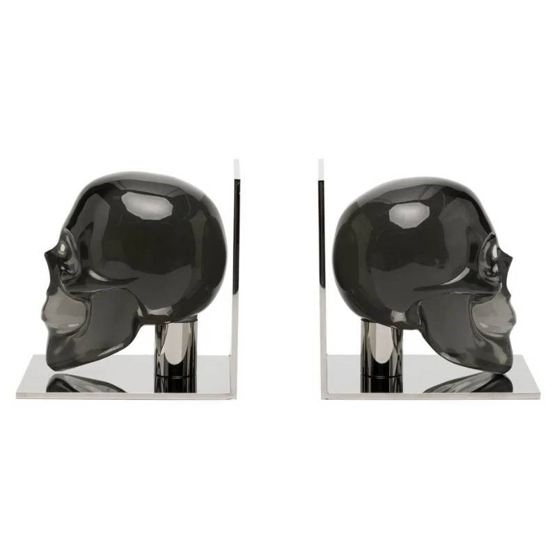 Acrylic Skull Bookends