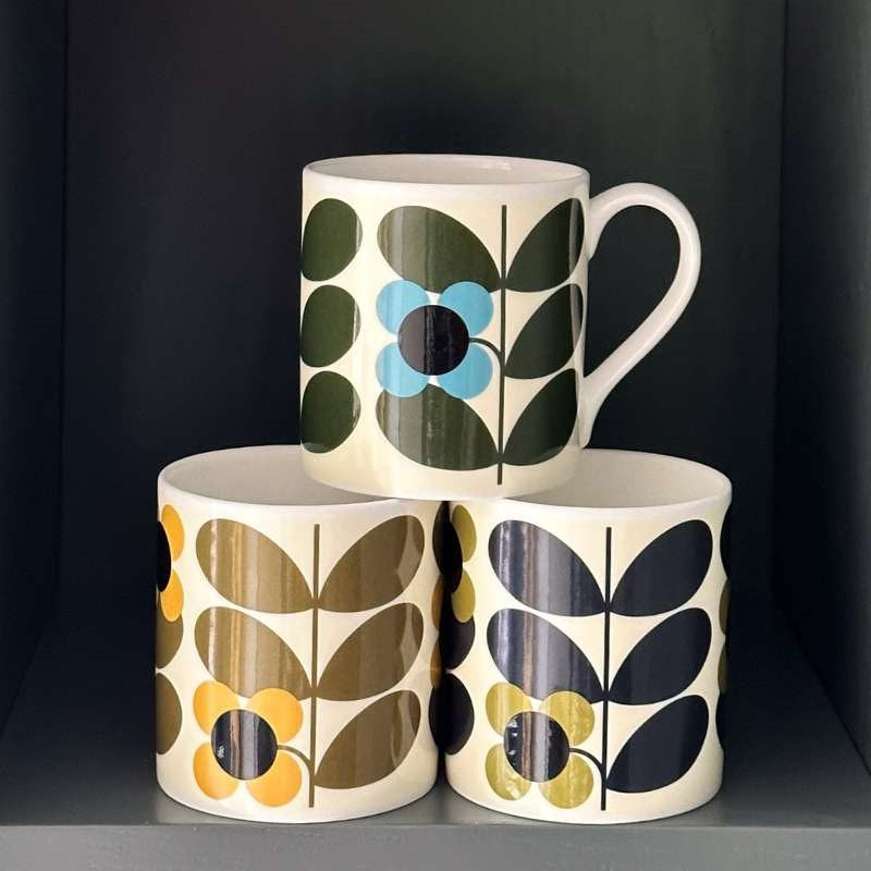 Stem Bloom Mug 350ml in turquoise