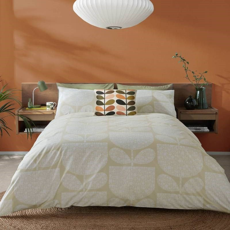 Block Garden Bedding Set 200x200cm in cream