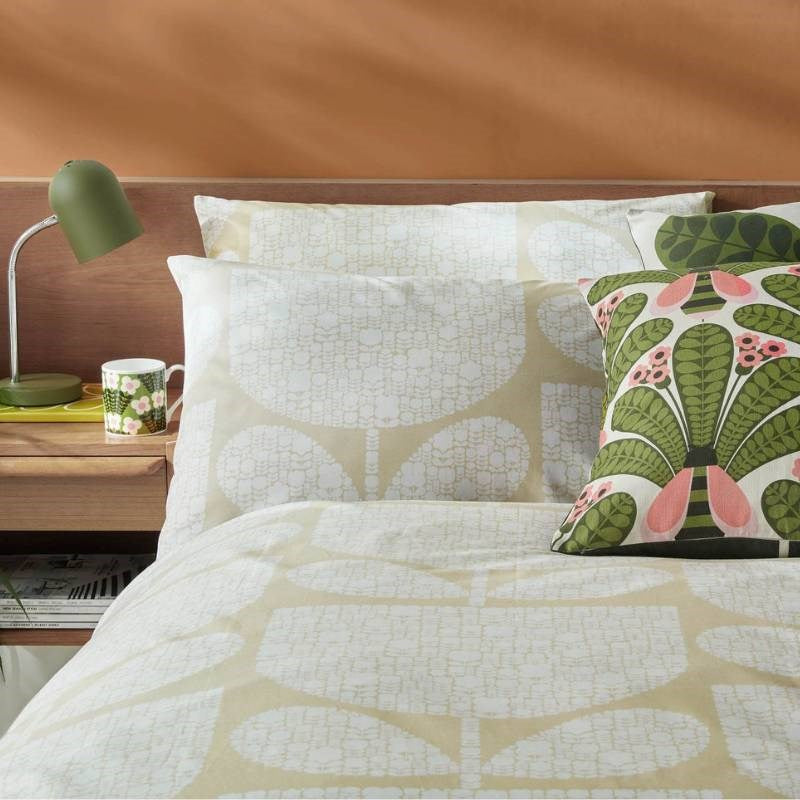 Block Garden Bedding Set 230x220cm in cream