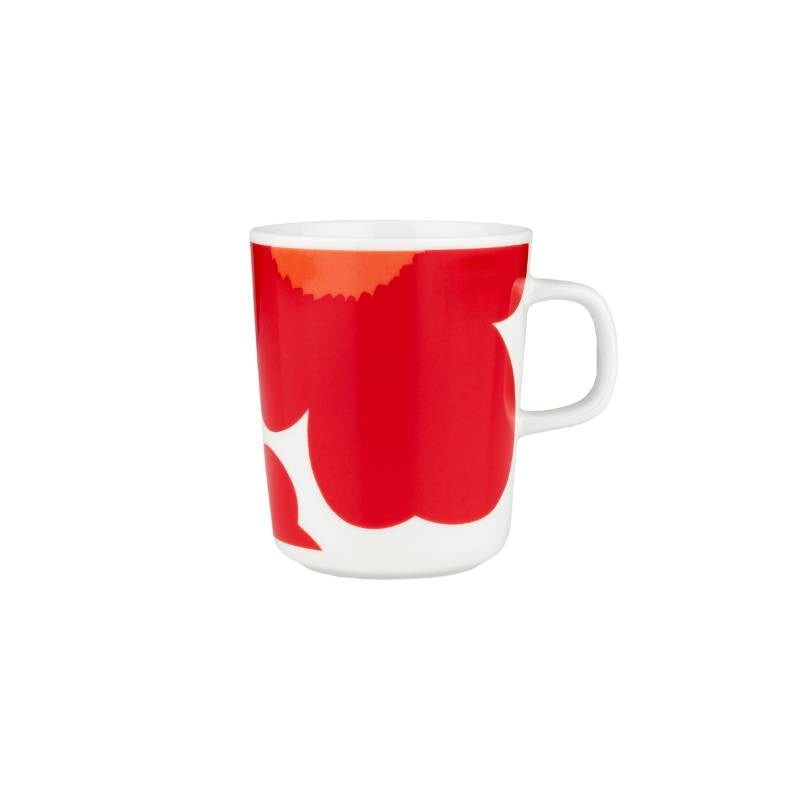 Iso Unikko 60th Anniversary Mug 250ml in white, red