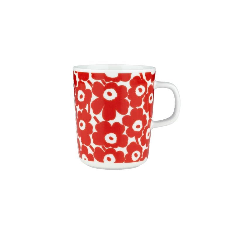 Pikkuinen Unikko 60th Anniversary Mug 250ml in white, red