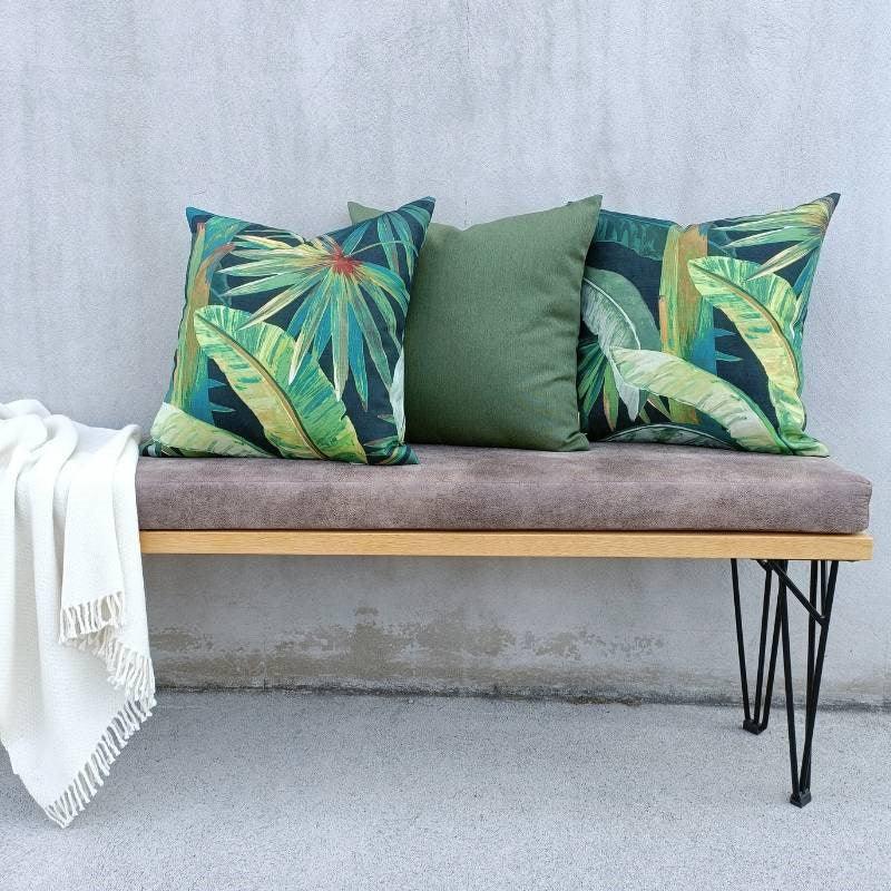 Tropicalia in midnight 3 Cushion Outdoor Bundle