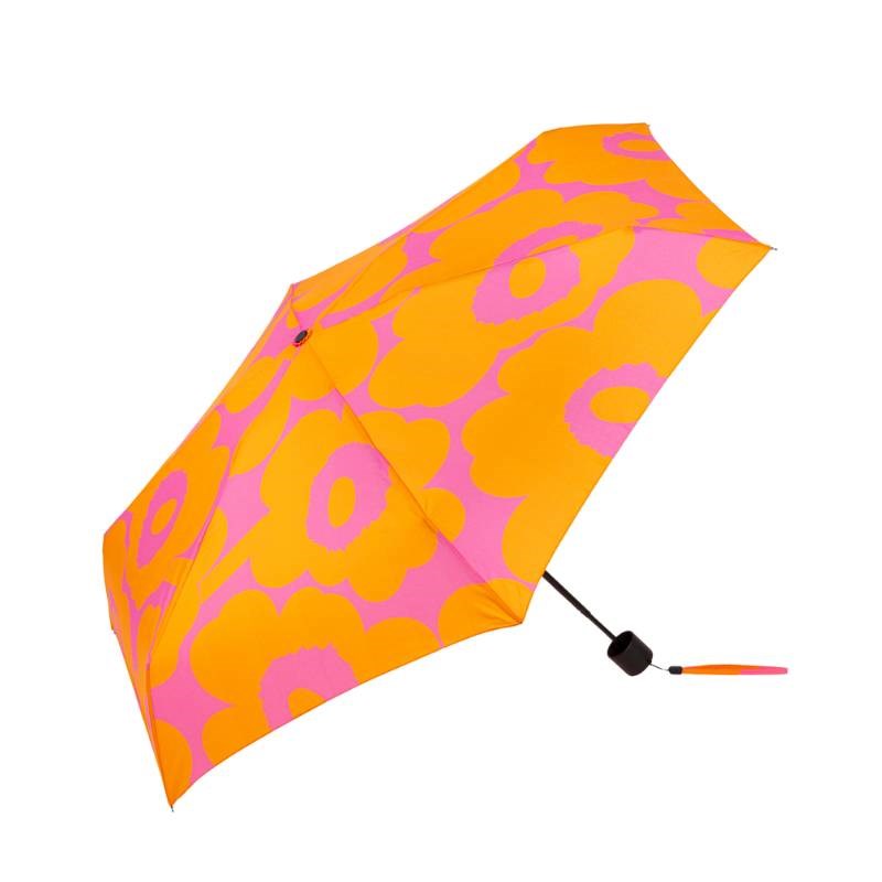 Mini Unikko Umbrella in orange, pink