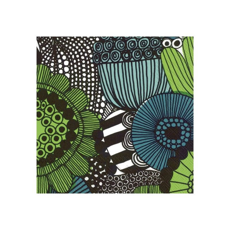 Serviettes in Siirtolapuutarha Green