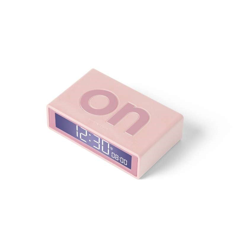 Lexon Flip+ Alarm Clock in pink