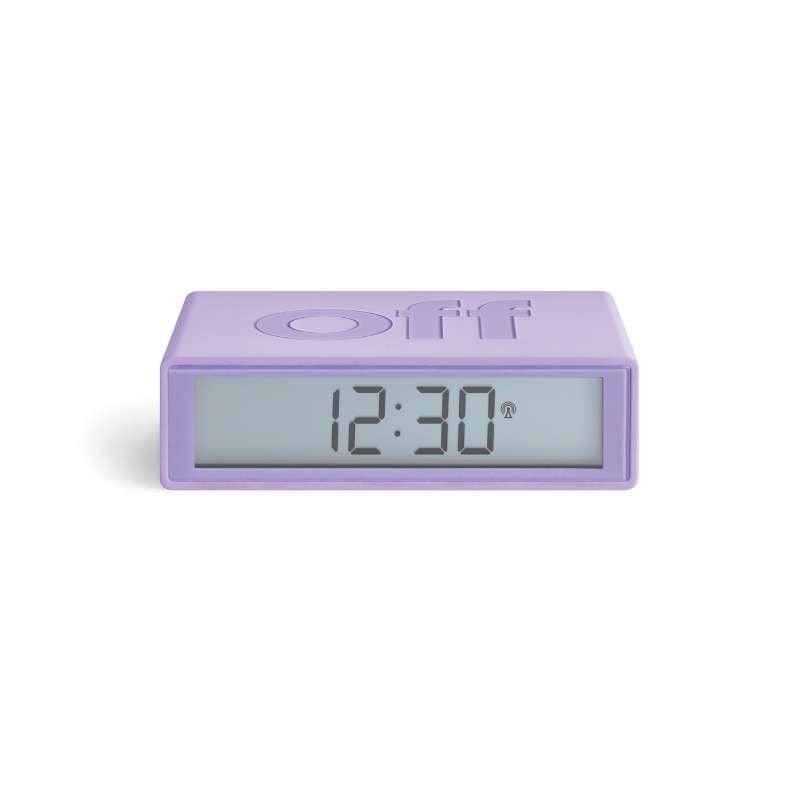 Lexon Flip+ Alarm Clock in lilac