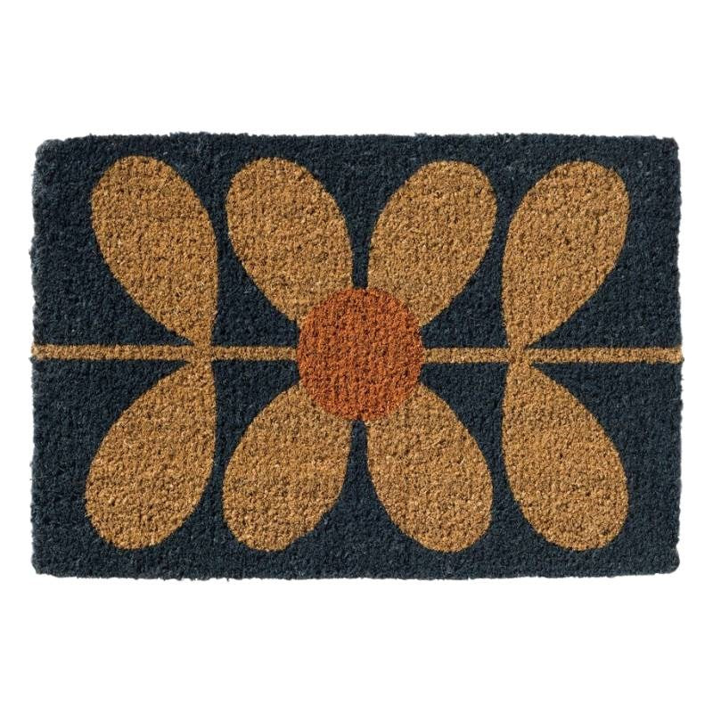 Sixties Stem Doormat in navy