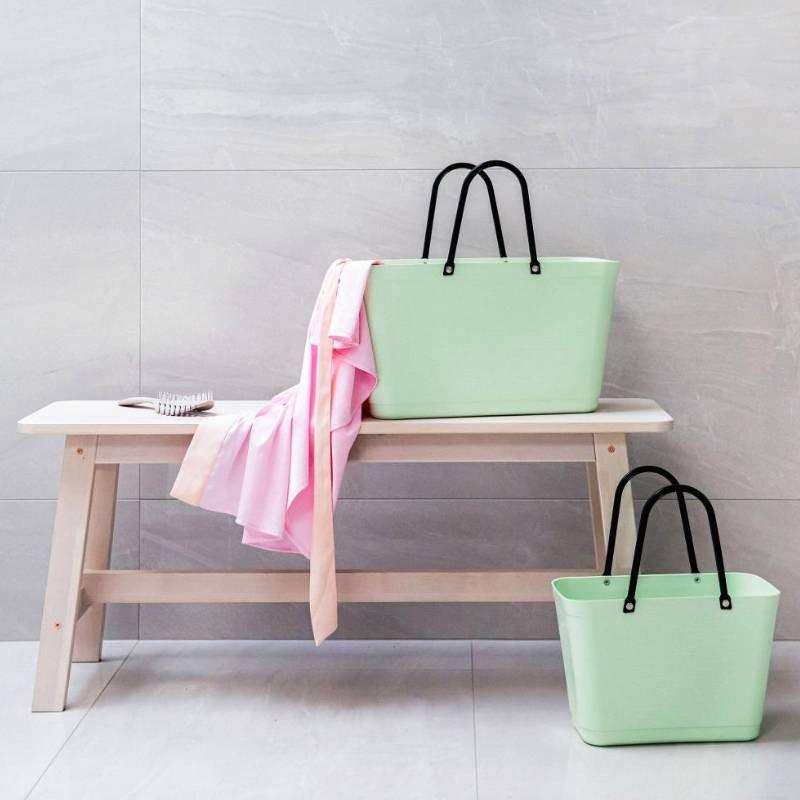 Hinza Green Plastic Bag in light green