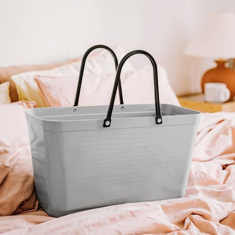 Hinza Green Plastic Bag in light grey