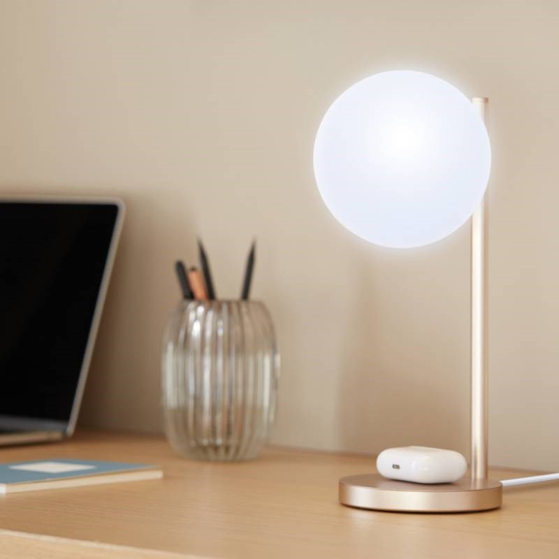 Lexon Bubble Lamp in rose gold