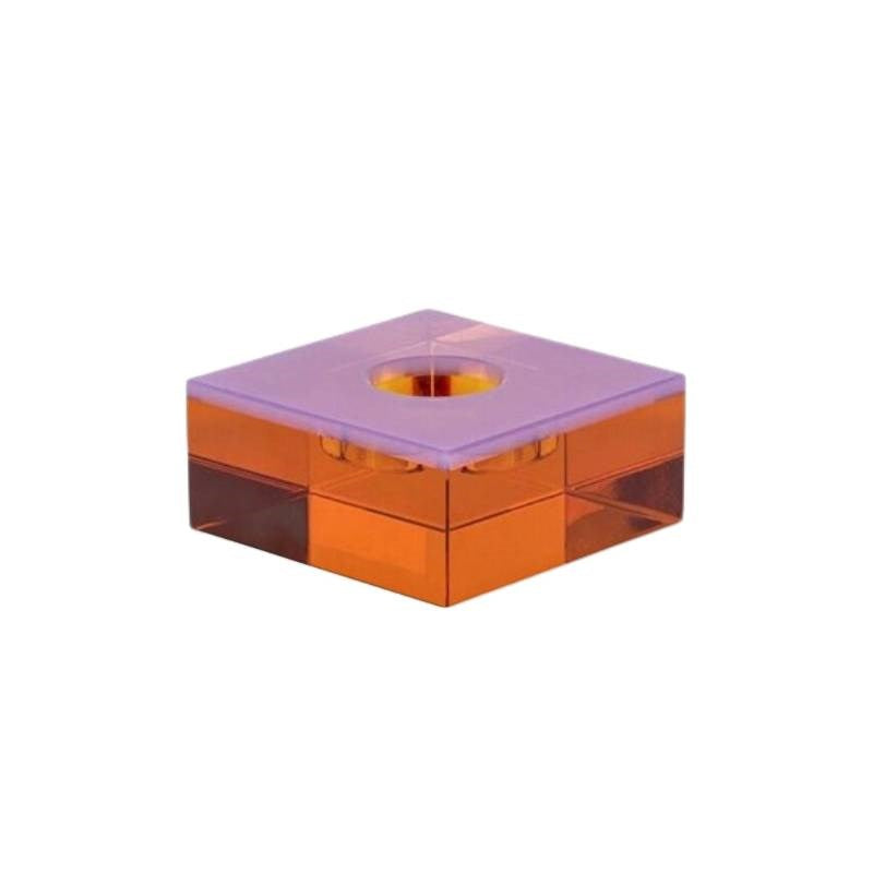 Flux Tealight Holder in pink, orange