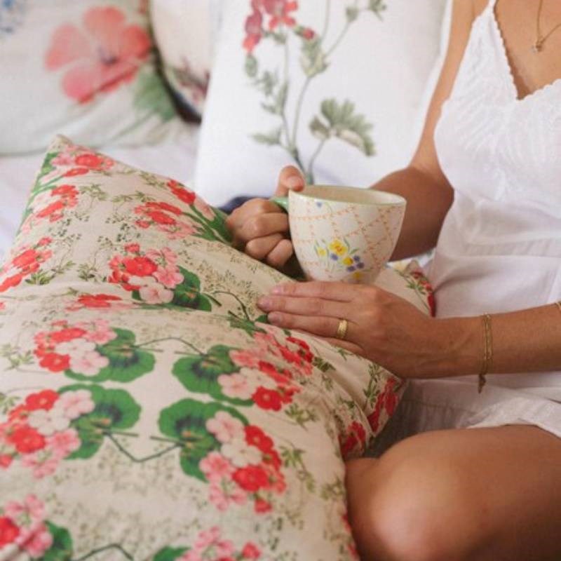 Pelargonium Pillowcase Pair