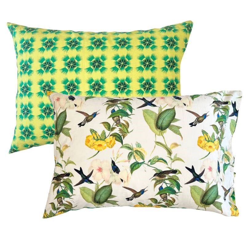 Hummingbird Pillowcase Pair
