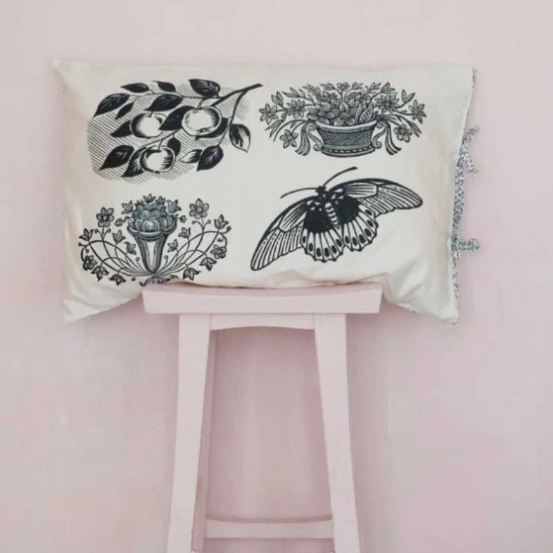 Woodcut Pillowcase Pair