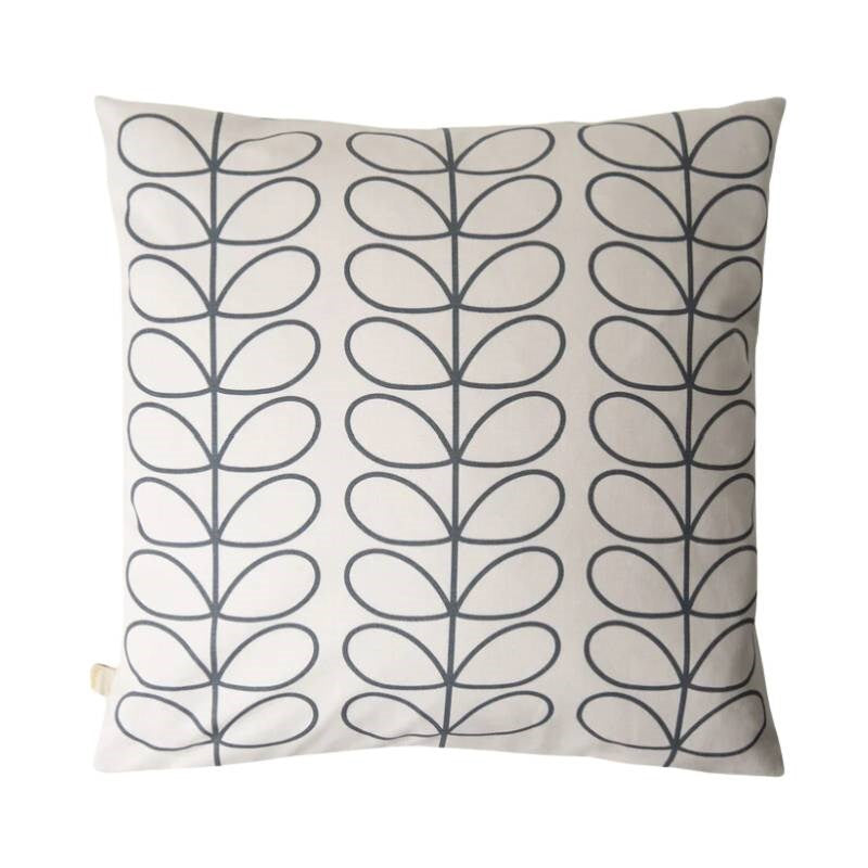 Small Linear Stem Cushion Cover 50cm in cool grey