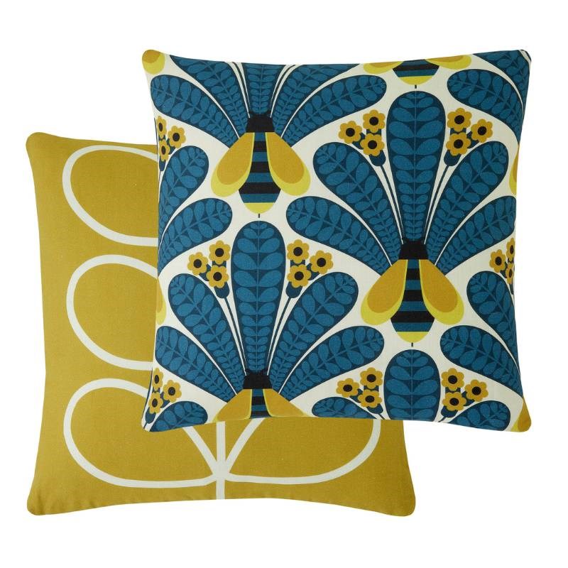 Honey Bee Cushion Cover 50cm in navy