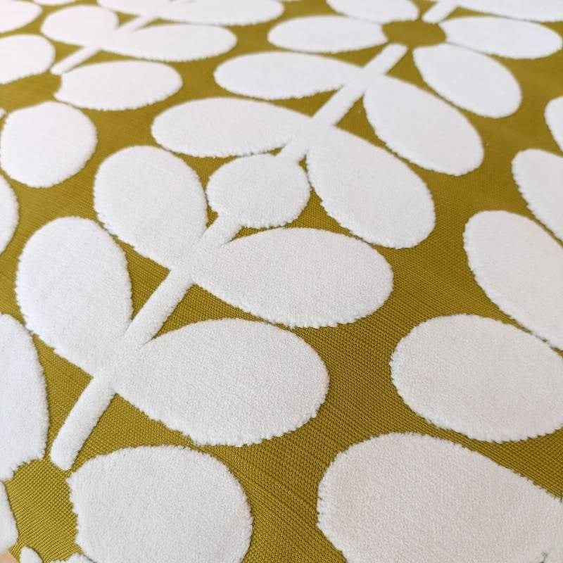 Velvet Sixties Stem Cushion Cover 50cm in yellow