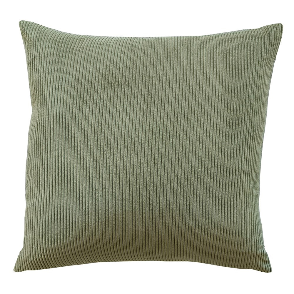 Lucio Velvet Corduroy Cushion Cover 50cm in fern