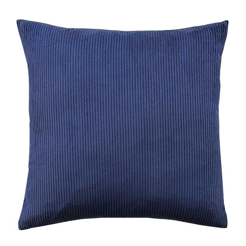 Lucio Velvet Corduroy Cushion Cover 50cm in navy