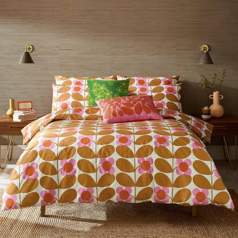 Stem Bloom Bedding Set 137x200cm in saffron