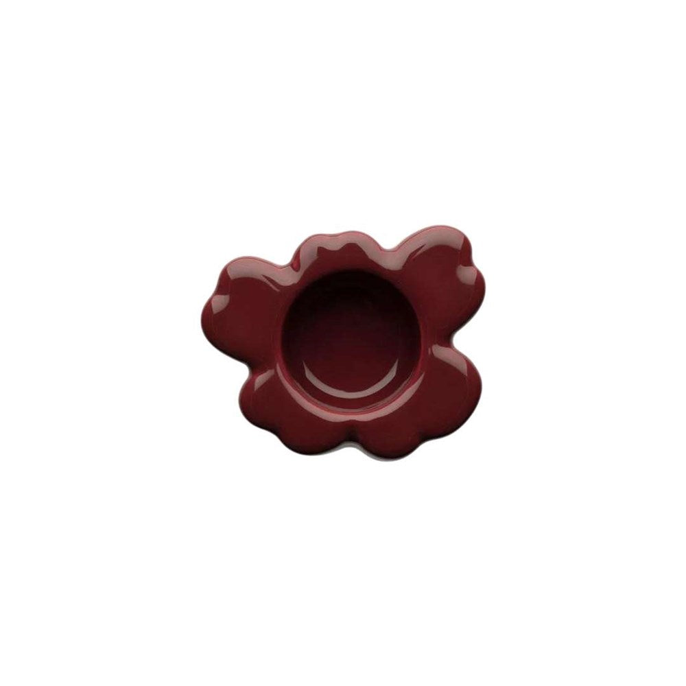 Unikko Tealight Holder in reddish brown