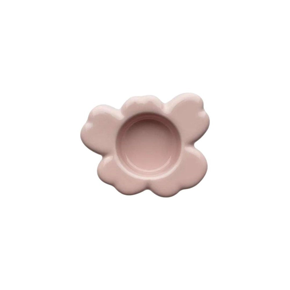 Unikko Tealight Holder in rosy pink