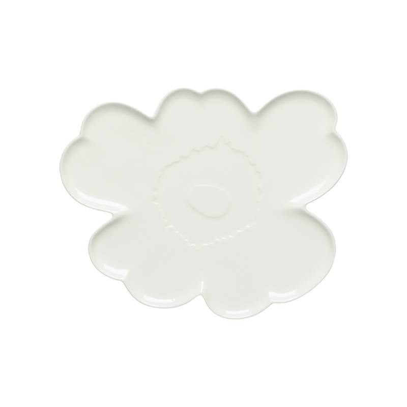 Unikko Shape Plate 32cm in white