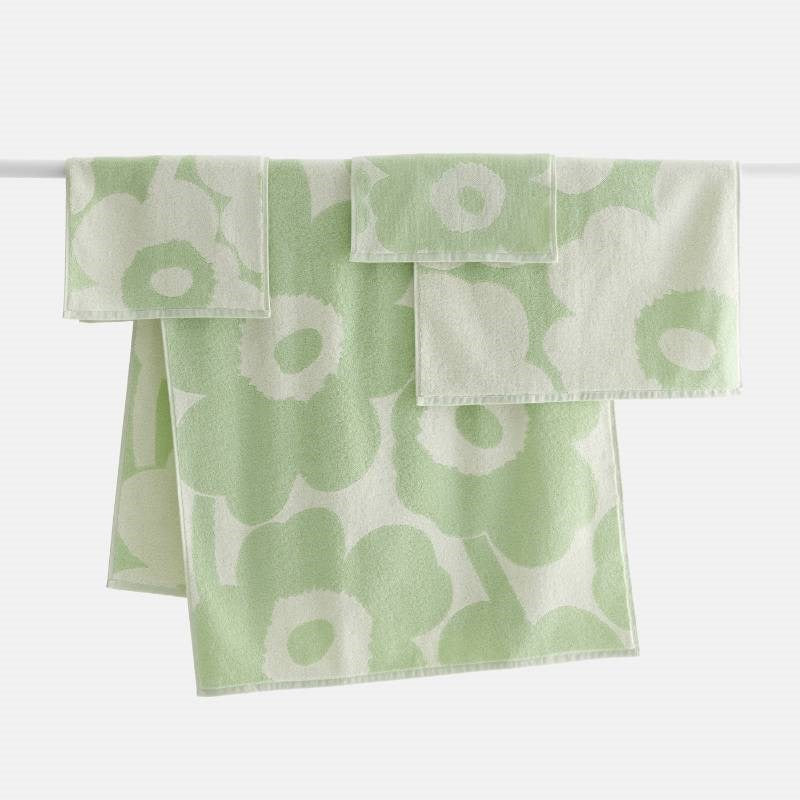 Unikko Facecloth 30x30cm in off white, sage