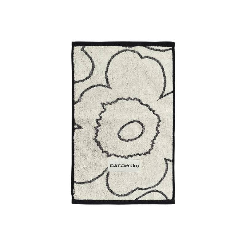 Piirto Unikko Guest Towel 30x50cm in ivory, black