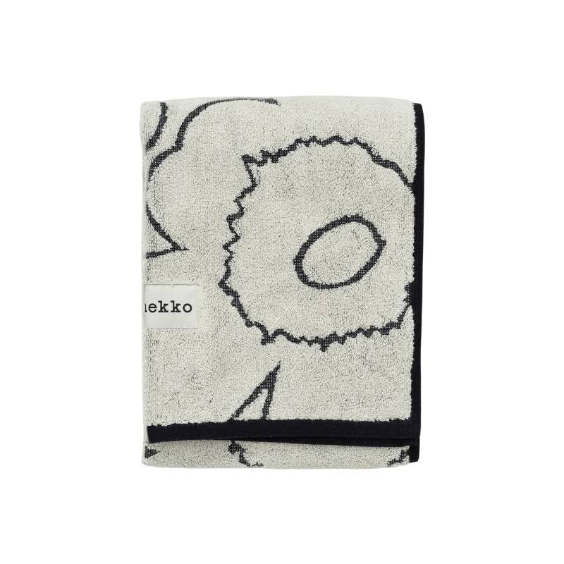 Piirto Unikko Hand Towel 50x100cm in ivory, black