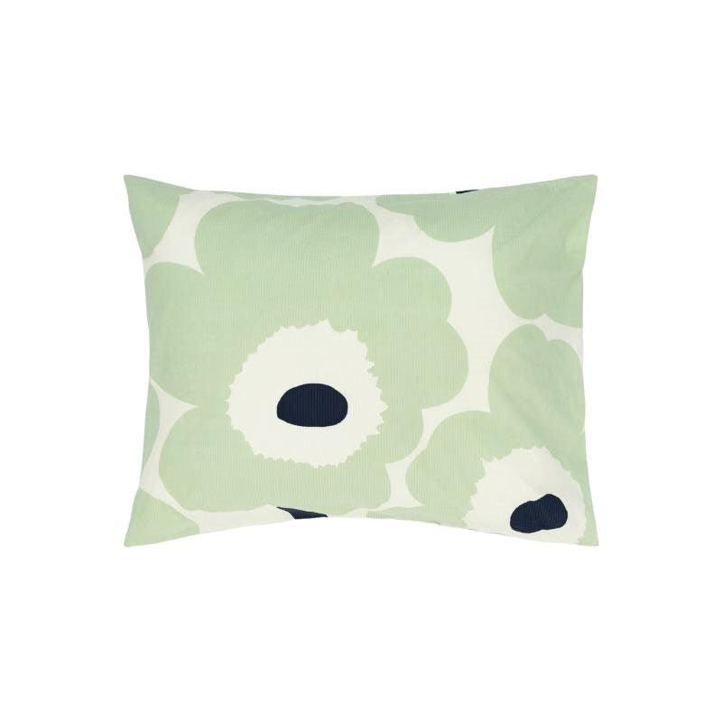 Unikko Pillowcase 50x70/75cm in off white, sage, dark blue