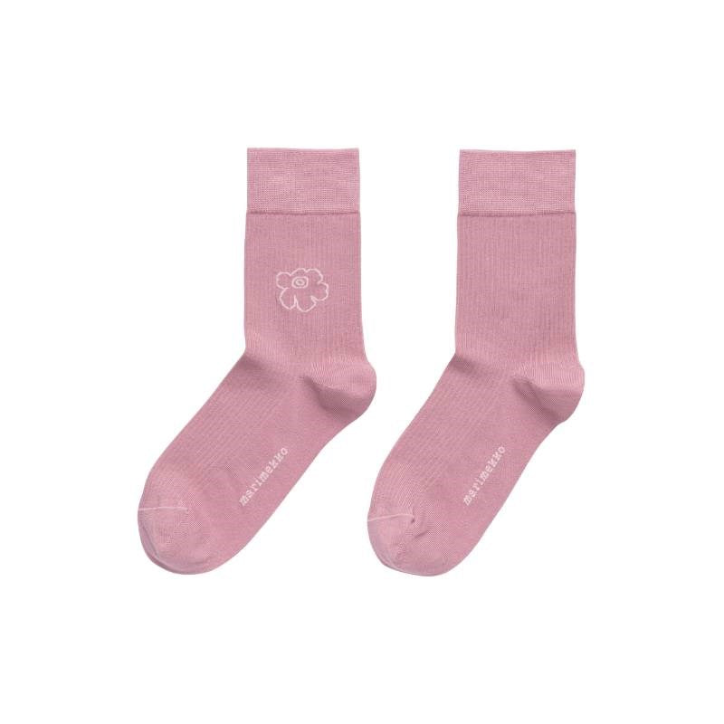 Taipuisa Unikko Ankle Socks in light pink