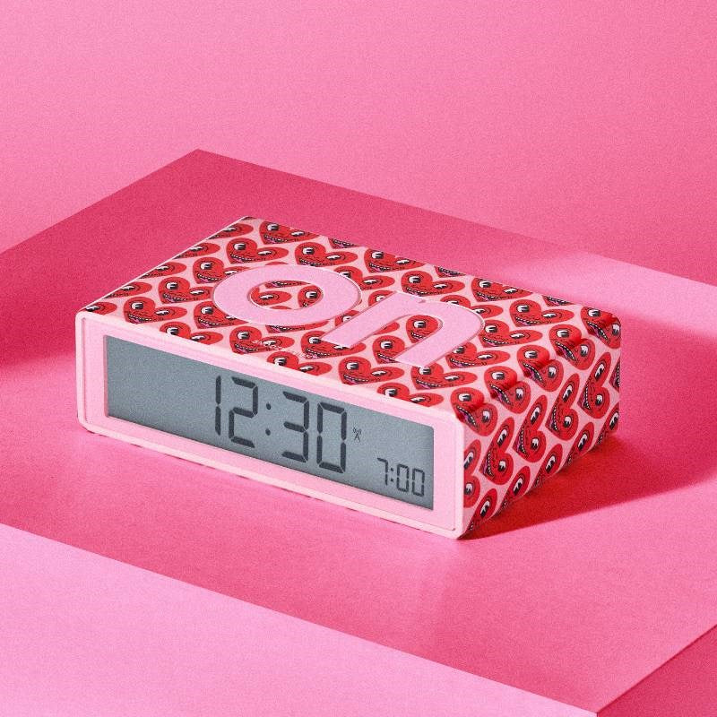 Keith Haring x Lexon Flip+ Alarm Clock - Heart