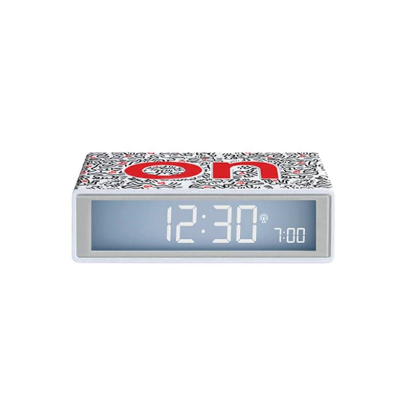Keith Haring x Lexon Flip+ Alarm Clock - Love White