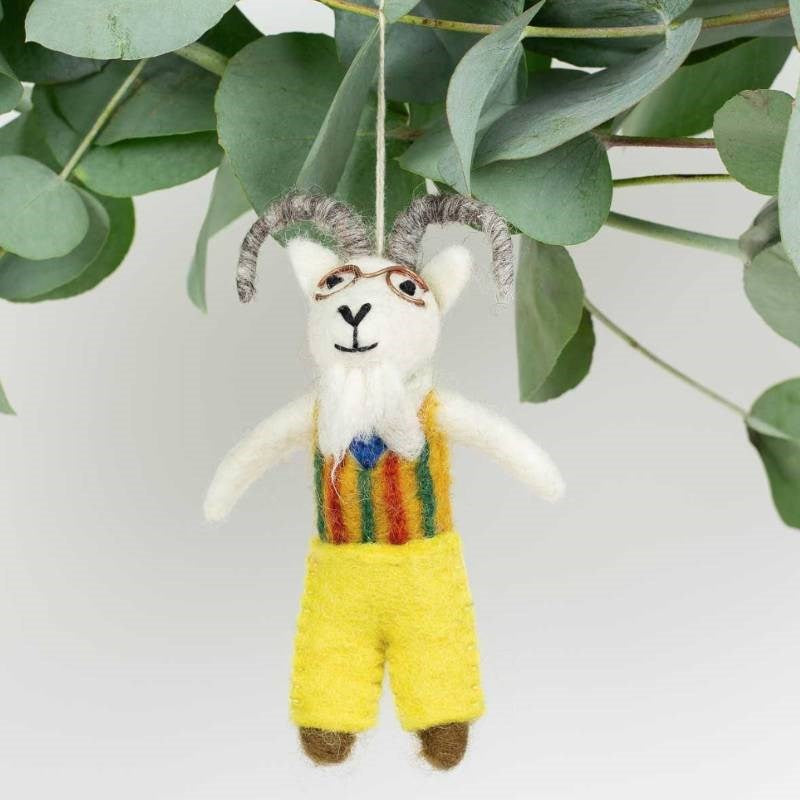 The Old Goat Felted Ornament