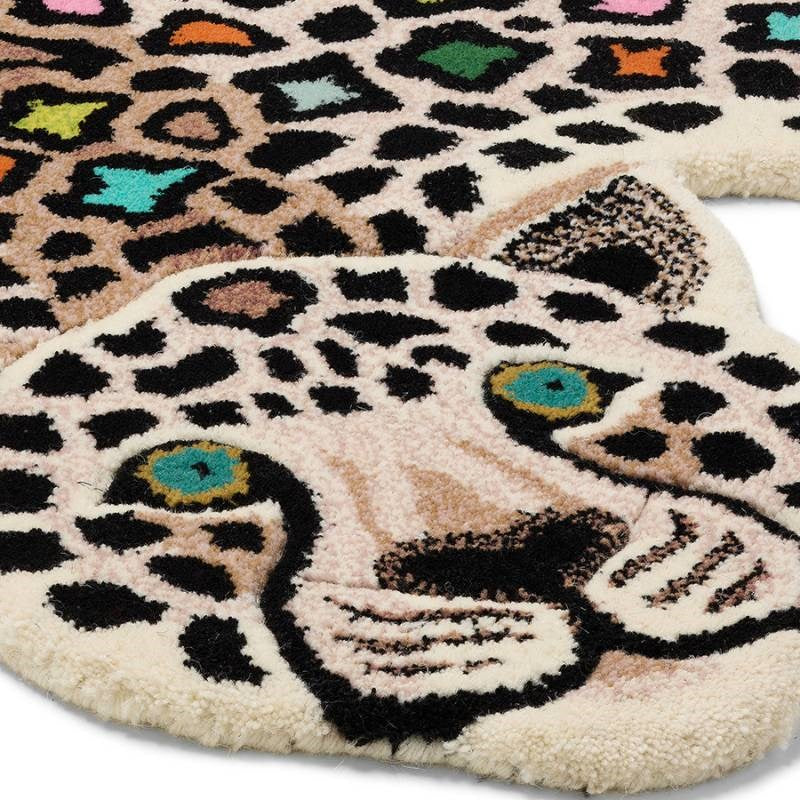 Disco Leopard Rug - Large - Bolt of Cloth