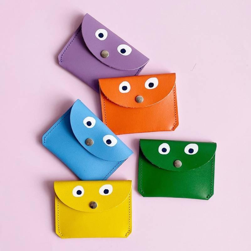 Mini Money Googly Eye Purse in orange