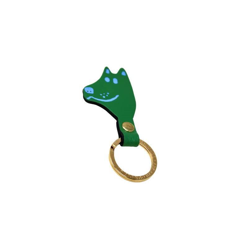 Dog Head Key Fob in green