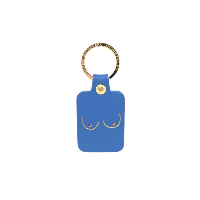 Boobs Key Fob in cornflower