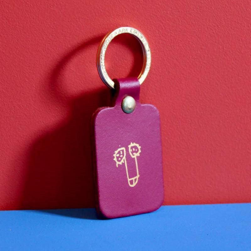 Willy Key Fob in magenta