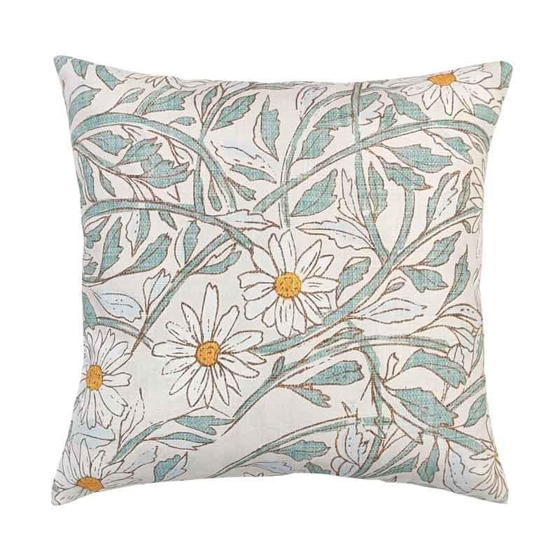 Paper Daisy Cotton Cushion Cover 45cm in cream