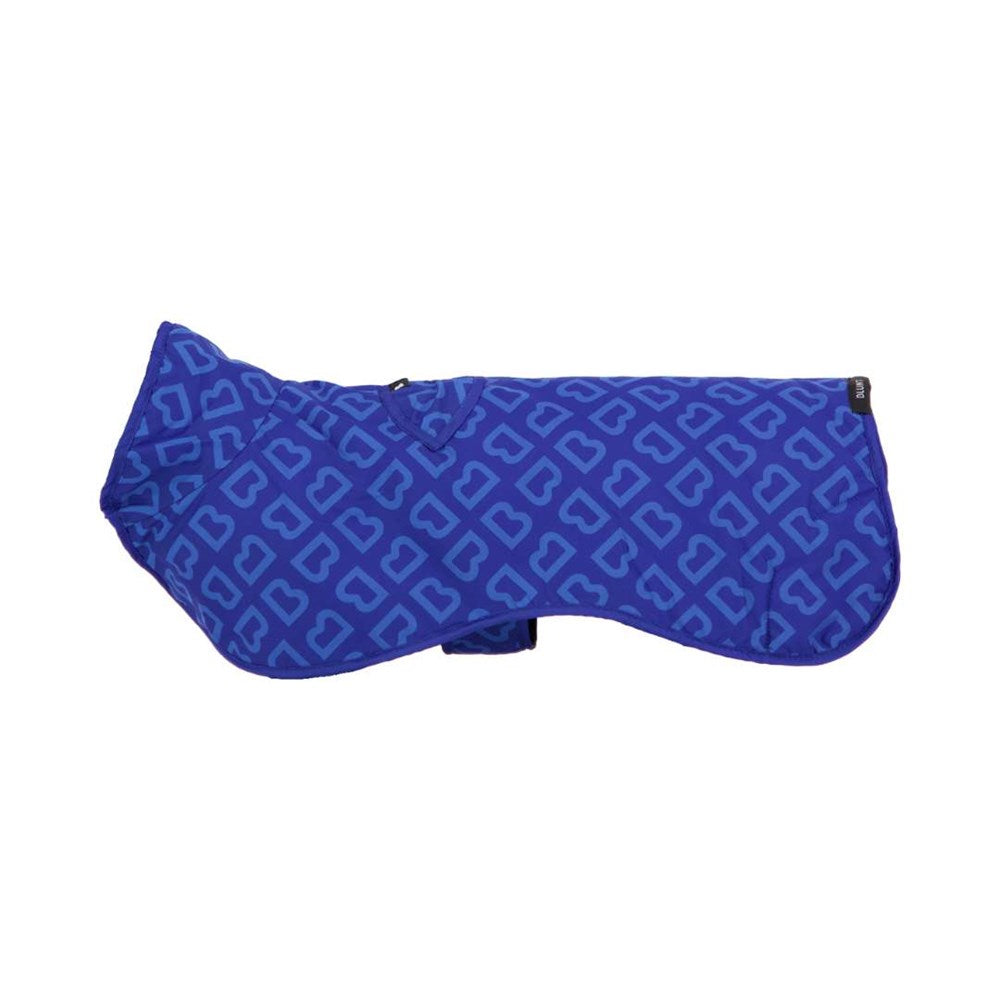 Blunt Monogram Dog Jacket in Puddle Blue - Medium