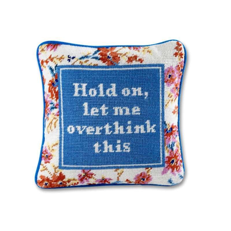 Overthink Needlepoint Cushion 28x28cm in multi