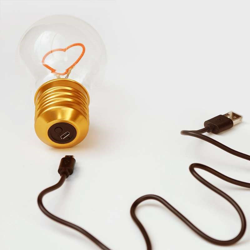 Cordless Lightbulb - Heart