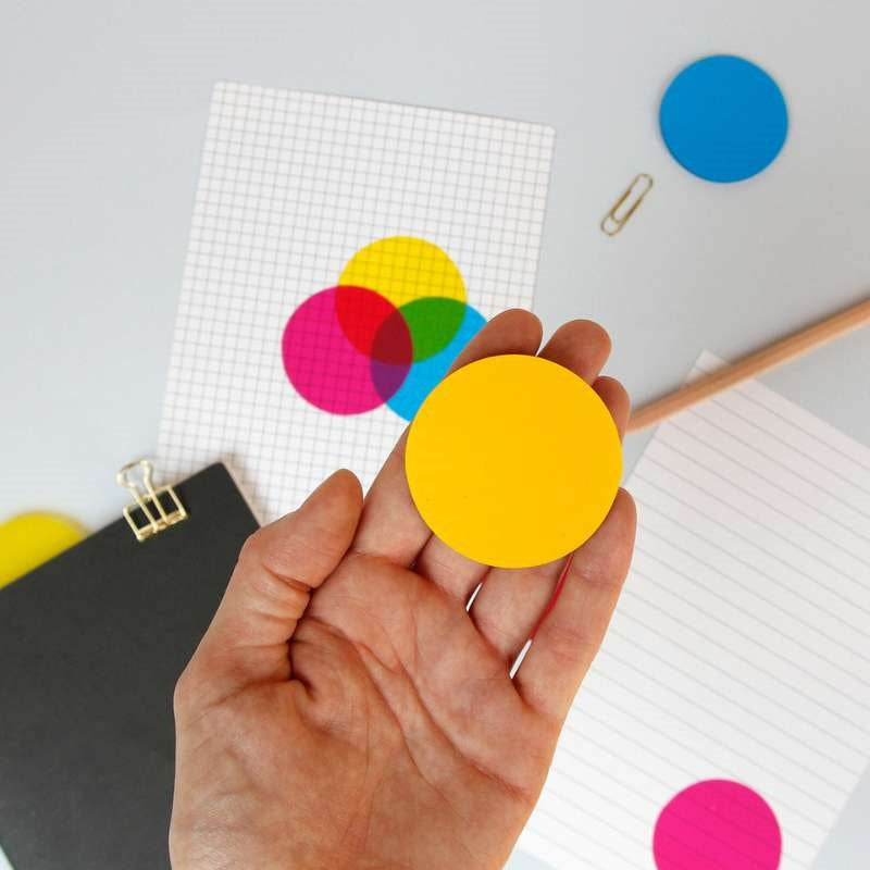 Sticky Notes in CMYK