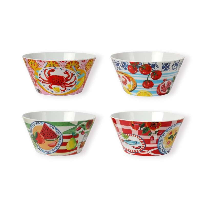 Italian Summer Bowl - Set of 4