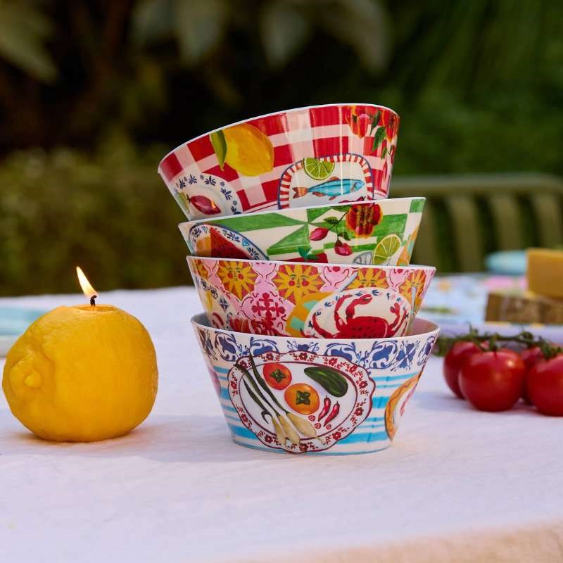 Italian Summer Bowl - Set of 4